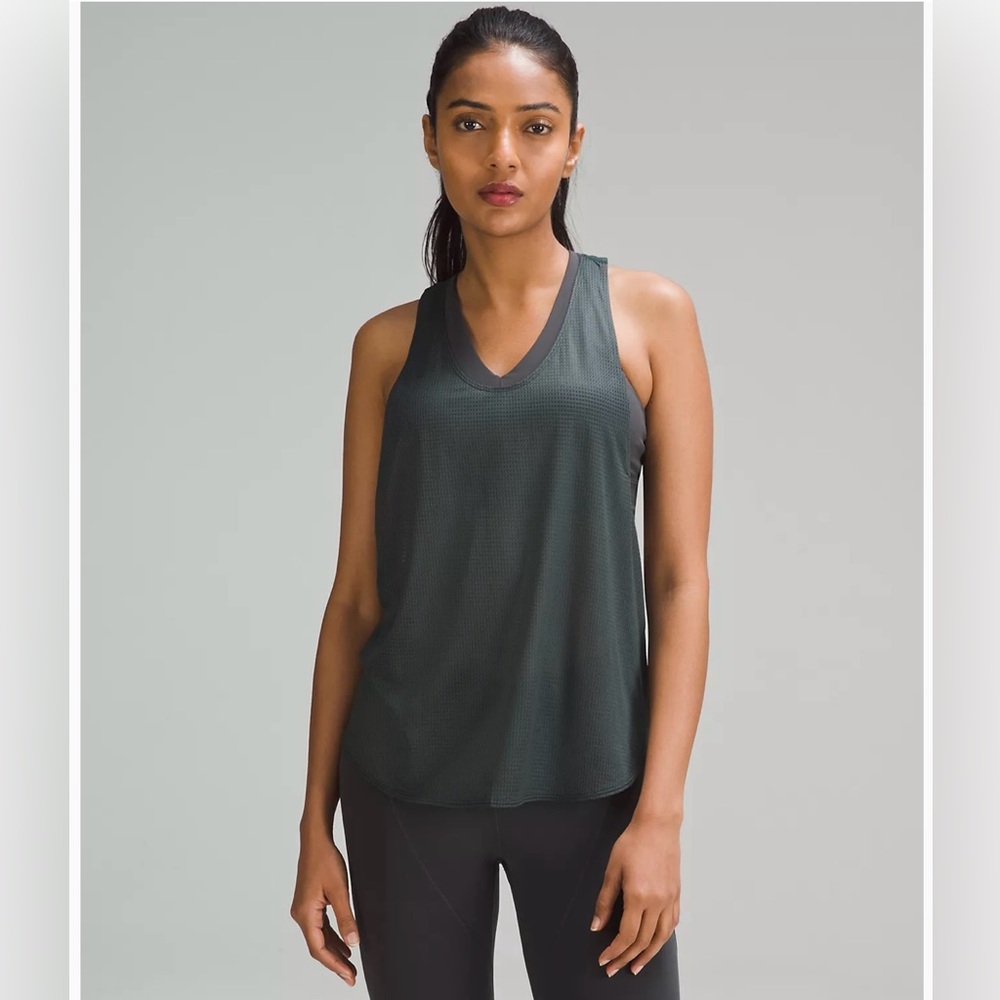 Lululemon Lab Grid Mesh Singlet Graphic - image 1